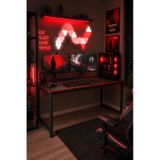 Siyah/kırmızı Oyuncu Masası 60x160, Çalışma Masası, Bilgisayar Masası, Gamer Masa, Metal Ayaklı