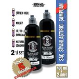 Siyahlaştırıcı Şampuan Ikili Set / Saç Sakal 400ML. x 2 Adet (800 Ml.)