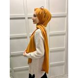 Siyane 00737 Hardal Scarf Medine İpeği Şal