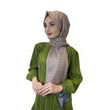 Siyane Scarf Pamuk Soft Şal, Geometrik Desen 01016 AÇIK TURUNCU
