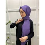 Siyane Scarf Tül Görünümlü Şal - Pırlanta Abiye Düğünlük Şal 00790 Mor