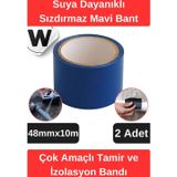 Sızdırmaz Suya Dayanıklı Mavi Renk Çok Amaçlı Tamir ve İzolasyon Bandı 10m 2 Adet