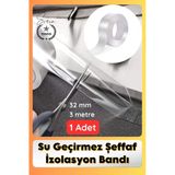 #Sızdırmazbant 1 Adet Su Geçirmez Şeffaf İzolasyon Bandı Tezgah Lavabo Kenar Tamir Güçlü 38Mm X 3M