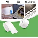 Sızdırmazlık Bandı Lavabo Bantı Banyo Mutfak Lavabo Küvet Duş Teknesi Su Geçirmez Kenar Bant 320 Cm X 37 Mm
