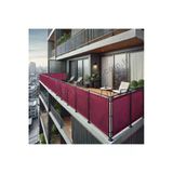 Size Ne Lazım 150Cm X 7.5M Bordo Pvc Su Geçirmez Balkon Demiri Korkuluk Çit Branda