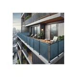 Size Ne Lazım 60Cm X 3.5M Antrasit Pvc Su Geçirmez Balkon Demiri Korkuluk Çit Branda