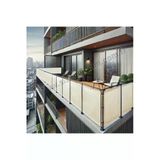 Size Ne Lazım 60Cm X 3M Krem Pvc Su Geçirmez Balkon Demiri Korkuluk Çit Branda