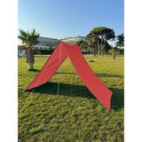 Size Ne Lazım Pratik Kamp Gölgeliği ve Plaj Şemsiyesi 1.5m x 5m Su Itici Oxfort Kumaş (Kiremit Renk) - Turuncu