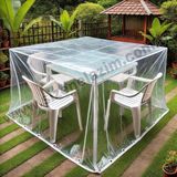 Size Ne Lazım Şeffaf Su Geçirmez Bahçe Mobilyası Koruma Örtüsü - (2.5m x 2.5m x 1m)