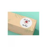 Size Özel El Emeği Hand Made Etiketi Yuvarlak Mat Sticker 4 Cm (40 Adet)