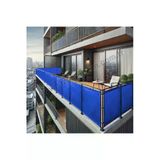 Sizenelazım 100Cm X 5M Mavi Pvc Su Geçirmez Balkon Demiri Korkuluk Çit Branda