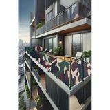 Sizenelazım 100Cm X 7M Askeri Kamuflaj Balkon Bahçe Çit Brandası Su İtici, Uv Koruyucu, Dekoratif Örtü