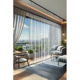 Sizenelazım 210Cm X 870Cm Şeffaf Su Geçirmez Perde (Korniş Kullanımı İçin)