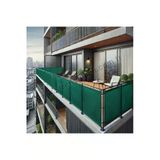 Sizenelazım 50Cm X 2M Yeşil Pvc Su Geçirmez Balkon Demiri Korkuluk Çit Branda