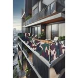 sizenelazım 60cm x 3.5m Askeri Kamuflaj Balkon Bahçe Çit Brandası Su İtici, UV Koruyucu, Dekoratif Örtü, OXFORDBALKON011653m