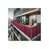 Sizenelazım 70Cm X 4.5M Bordo Pvc Su Geçirmez Balkon Demiri Korkuluk Çit Branda