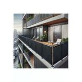 Sizenelazım 80Cm X 2M Siyah Pvc Su Geçirmez Balkon Demiri Korkuluk Çit Branda