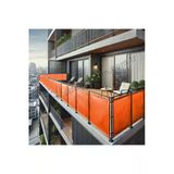 Sizenelazım 80Cm X 3M Turuncu Pvc Su Geçirmez Balkon Demiri Korkuluk Çit Branda