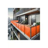 Sizenelazım 90Cm X 0.5M Turuncu Pvc Su Geçirmez Balkon Demiri Korkuluk Çit Branda