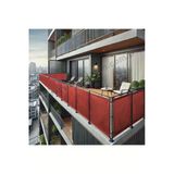 Sizenelazım 90Cm X 6M Kahverengi Pvc Su Geçirmez Balkon Demiri Korkuluk Çit Branda