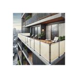sizenelazım 90cm x 9m Krem PVC Su Geçirmez Balkon Demiri Korkuluk Çit Branda, PVCBALKONB002178m