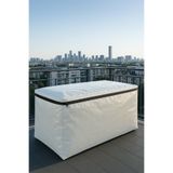 Sizenelazım Fermuarlı Beyaz Su Geçirmez Bahçe Mobilyası Ve Balkon Eşya Koruma Brandası 100Cm X 150Cm