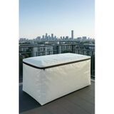 Sizenelazım Fermuarlı Beyaz Su Geçirmez Bahçe Mobilyası Ve Balkon Eşya Koruma Brandası 100Cm X 250Cm