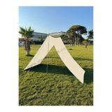 sizenelazım Pratik Kamp Gölgeliği ve Plaj Şemsiyesi 1.5m x 5m Su İtici Oxford Kumaş (Renk), Tek Ebat, KAMPGLGLKkrem001001m, Krem, Erkek