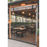 sizenelazım Şeffaf Su Geçirmez Fermuarlı Balkon Perdesi 0.40 mm PVC – Kornişli Şeffaf Branda – Kamelya, Teras ve Kış Bahçesi