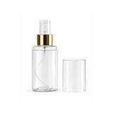 Sizeuyduk 1 Adet 100 ML Gold Sprey Başlıklı Lüks Tekrar Doldurulabilir Sert Plastik Boş Sprey Şişesi Özel Tasarım Kozmetik Ambalaj