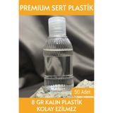 Sizeuyduk 50 Adet 50 Ml Flip Top Kapaklı Est Likit Mürekkep - Dezenfektan - Kolonya Boş Şişesi