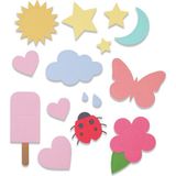 Sizzix Thinlits zımba şablonları 16PK Debi Potter temel şekiller, 665185