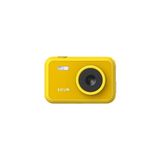 Sjcam Funcam Çocuklar Için Fotoğraf Makinesi ve Kamera 1080P 12MP 2'' Hd Ekran Çerçeveler ve Kok Filtreler Snake ve Tetris Oyunları Otomatik Kapanma Zamanlayıcı Hızlandırılmış Çekim Sarı - Ahşap