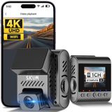 SJCAM M60S Araç Kamerası, 3 Kanallı Ön/İç/Arka, 2,0 İnç TFT Ekran, Wi-Fi, 4K 30FPS, Sony STARVIS Sensör, WDR, 24 Saat Park Modu, G-Sensör