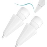 Sjâlsfrânde Apple ile uyumlu kalem uçları 1 ve 2. nesil Apple ile uyumlu iPad Pro Pencil için uygun, 0,78 mm, aşınmaz, ince uç, hassas kontrol, USB- C Apple ile uyumlu Pen uç, Logitech ile uyumlu uzun uçlar