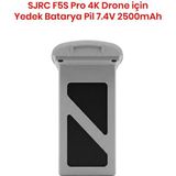 Sjrc F5S Pro 4K Drone Için Yedek Batarya Pil 7.4V 2500MAH - Gri