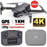 Sjrc F5S Pro 4K Kameralı Drone Seti - 1km Menzil - 30 Dakika Uçuş Süresi + Çanta + (249GR - Sivil Havacılık Kaydı Gerektirmez) - Siyah