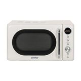 SK4605 Retro Krem Dijital Mikrodalga Fırın - Beyaz