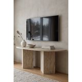 Skandi homeworks Terra 120 cm Modern TV Sehpası – Minimal Blok Ayaklı Tasarım TV Ünitesi