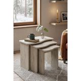 Skandi homeworks Wave Modern 3'lü Zigon Sehpa - Salon ve Oturma Odası Sehpası