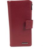 Skarlet Deri Unisex Cüzdan - Kırmızı