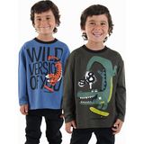 Skate Erkek Çocuk 2'li Paket T-Shirt - Çok Renkli - 4 Yaş