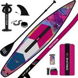 Skatinger Cmyk Yarış Paddle Board Racing Sup Board 380 cm x 76 x 15 Race Şişme Sörf Tahtası Hız Amaçlı Yarış Board