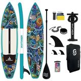 Skatinger Lethe Boards Undıne Standup Infletable Şişme Renkli Sörf Tahtası Skatinger 350 x 82 x 15 cm Taşıma Kapasitesi 200 kg Full Set - Su Geçirmez Telefon Kılıfı Hediye