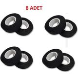 SKAUTO 8 Adet Bez Bant Tüylü 19MM x 15 Metre Kablo Sarma Bandı