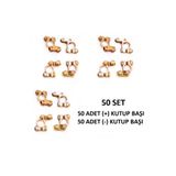 SKAUTO Akü Kutup Başı (+) (-) 50 SET Kutupbaşı (Paket İçeriği 100 Adettir)
