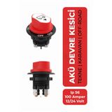 SKAUTO Mini Akü Devre Kesici Şalter IP56 - 12/24V 100A