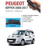 SKAUTO Peugeot Bipper Ön Cam Muz Silecek Takımı (2008-2017)