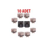 SKAUTO Üniversal Röle 12 Volt Şeffaf 5 Uçlu Mini Röle 40 Amper ( 10 Adet ) 12V
