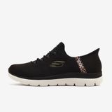 Skechers 150275TK BKMT Summits Leopard Chic Siyah Kadın Spor Ayakkabı